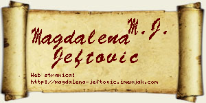 Magdalena Jeftović vizit kartica